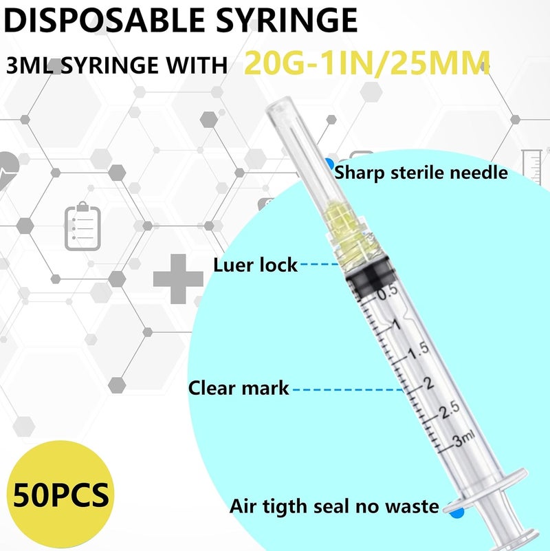 zogsnton 50 Pcs/Box - 20Ga 3ml Lab Dispensing Utensils, Individually Wrapped - Image 3
